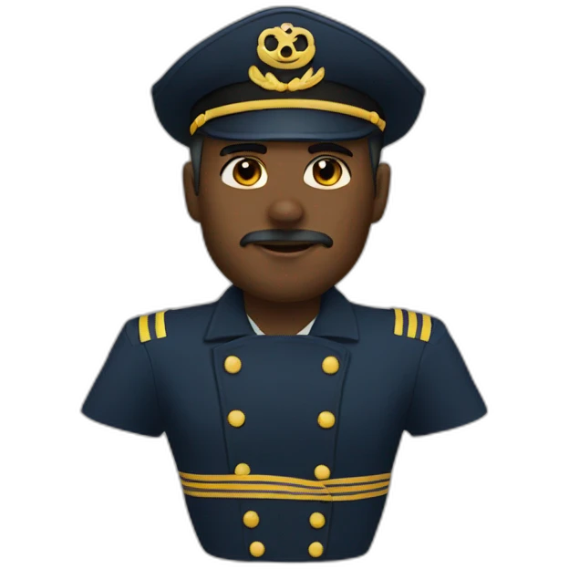 sea captain racial and gender ambiguous emoji