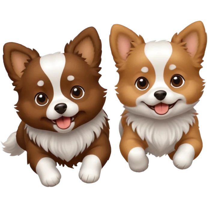 2 Small Dogs foot emoji   emoji