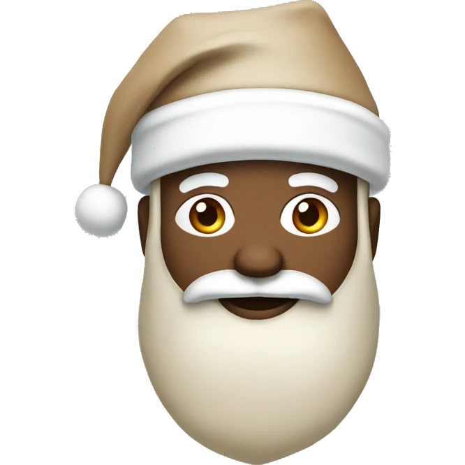 Beige and white Santa  emoji