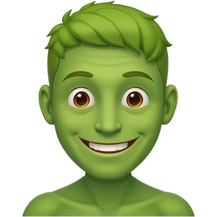 𝖦𝗋𝖾𝖾𝗇 𝗆𝖺𝗇 𝖲𝗆𝗂𝗅𝗂𝗇𝗀 emoji