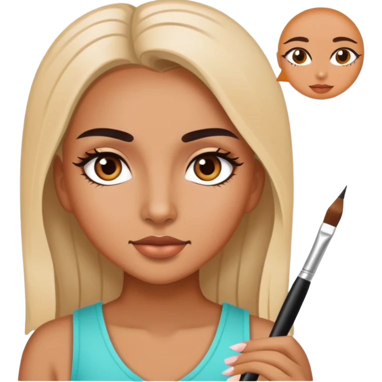 Girl is a lash artist  emoji