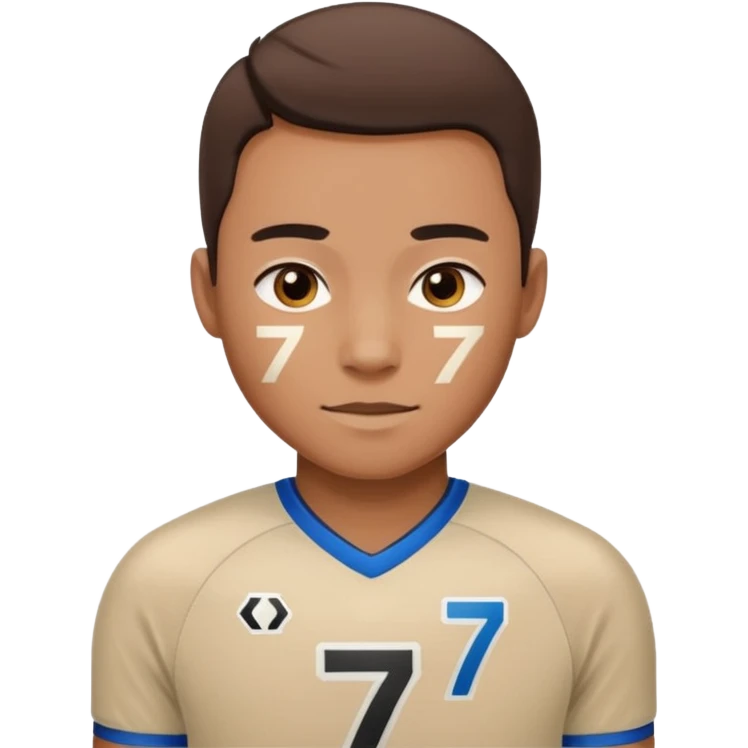Number 7 Printed Athlete emoji