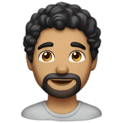 Man with black hair and mid-length, slightly curly, beardless without moustache, beige skin color, with a wad of silver in his hand  emoji
