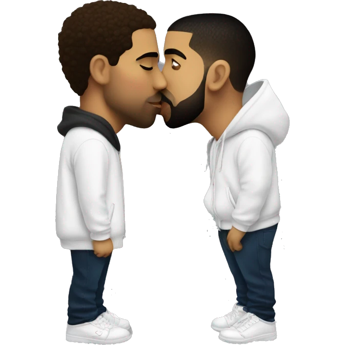 Drake kissing drake emoji