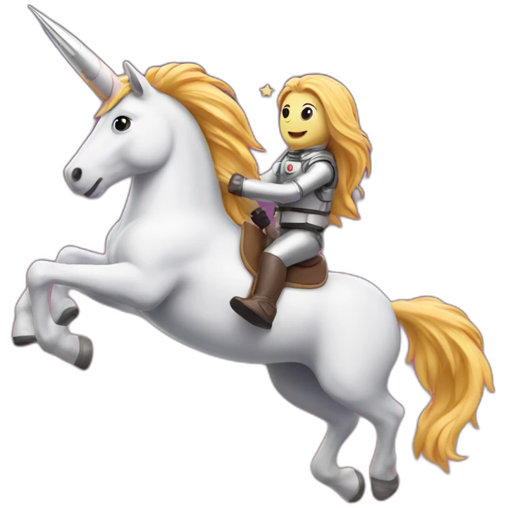 unicorn riding a rocket emoji