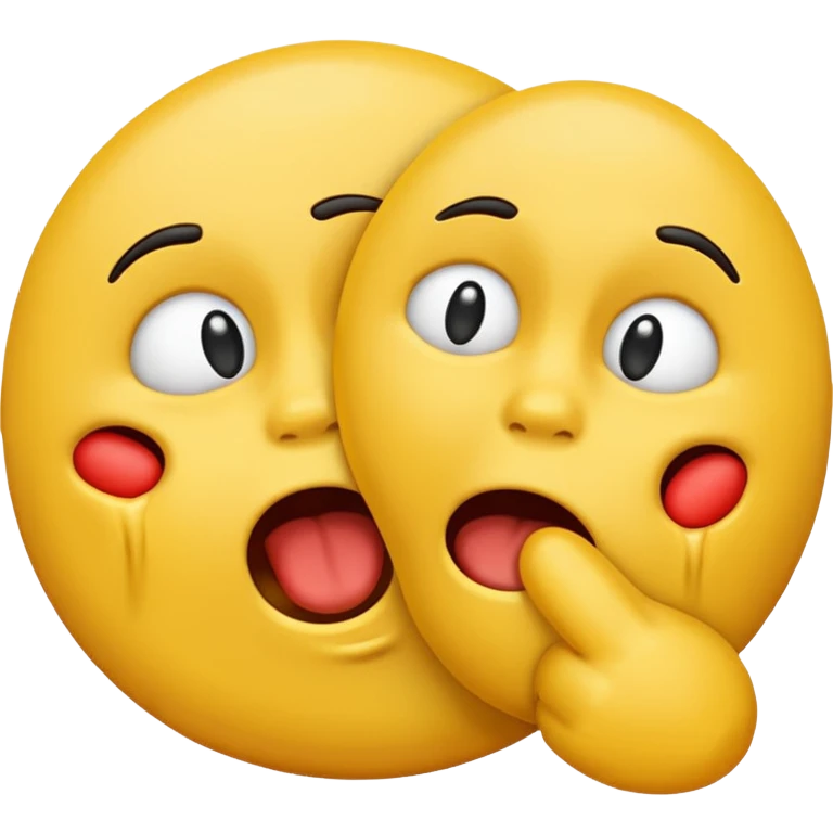 Emoji choking themselves emoji