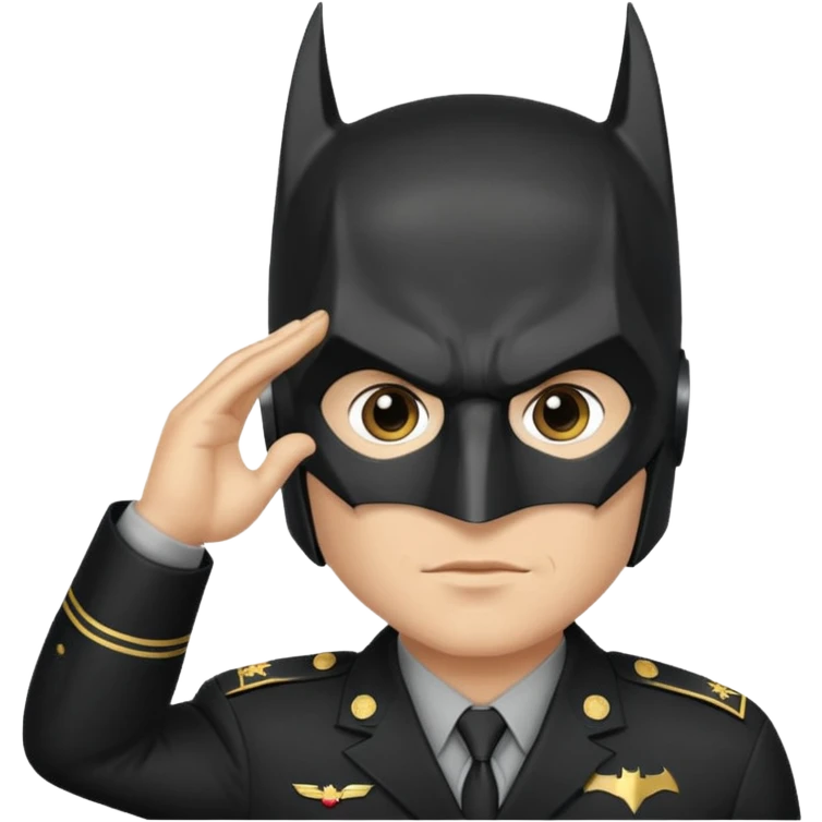 Batman militar salute  emoji