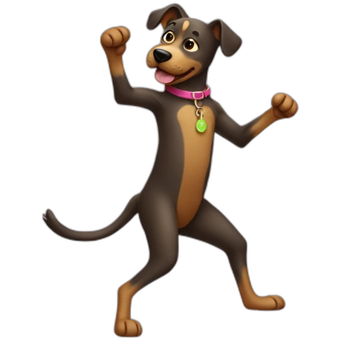 dancing-dog emoji