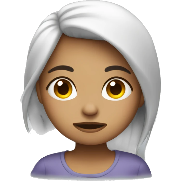 Sleepy girl emoji