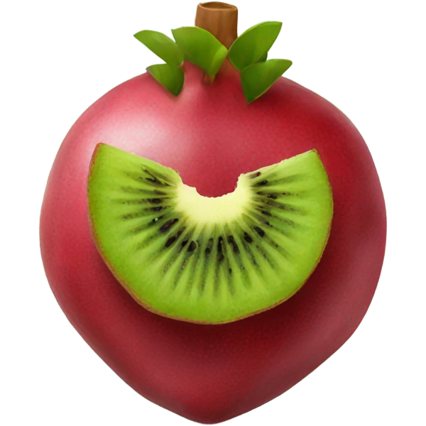 Kiwi and Pomegranate emoji