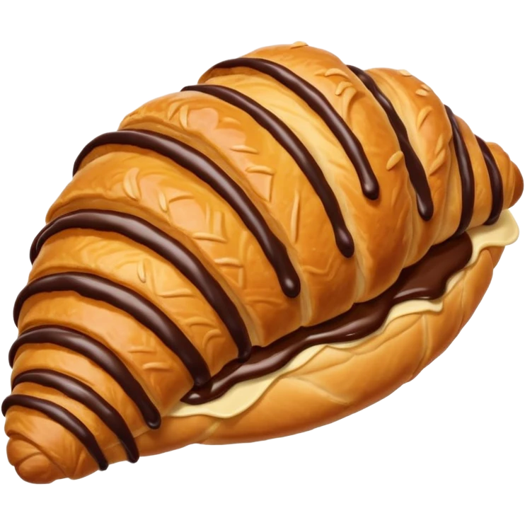 croissant chocolate emoji