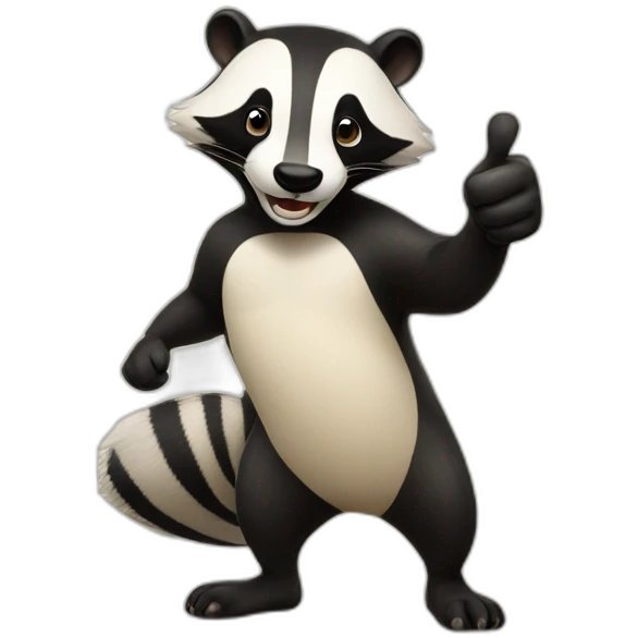thumbs up badger emoji