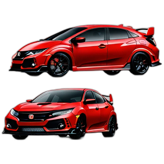 Honda civic type r red emoji