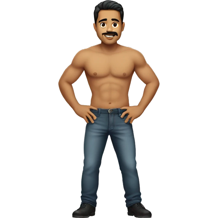 Mexican guy with a big butt emoji
