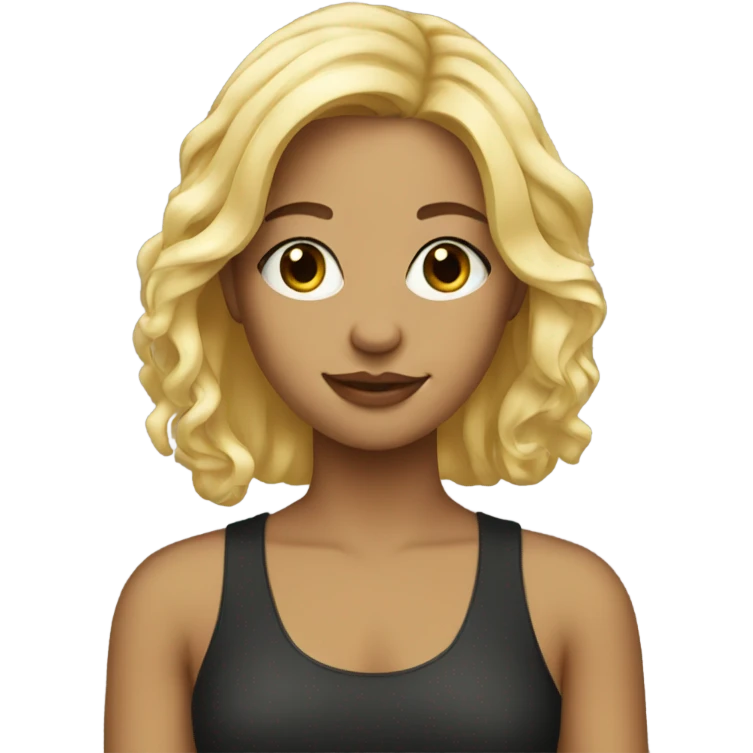 Blonde girl artist  emoji