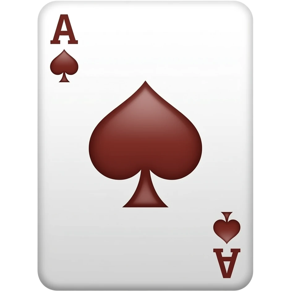 Asso carta emoji