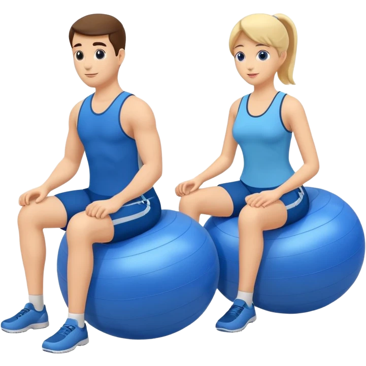 physiotherapy (or pilates) balls (2) to exercise and do rehab emoji