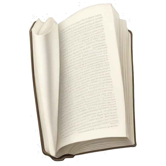 White open book emoji
