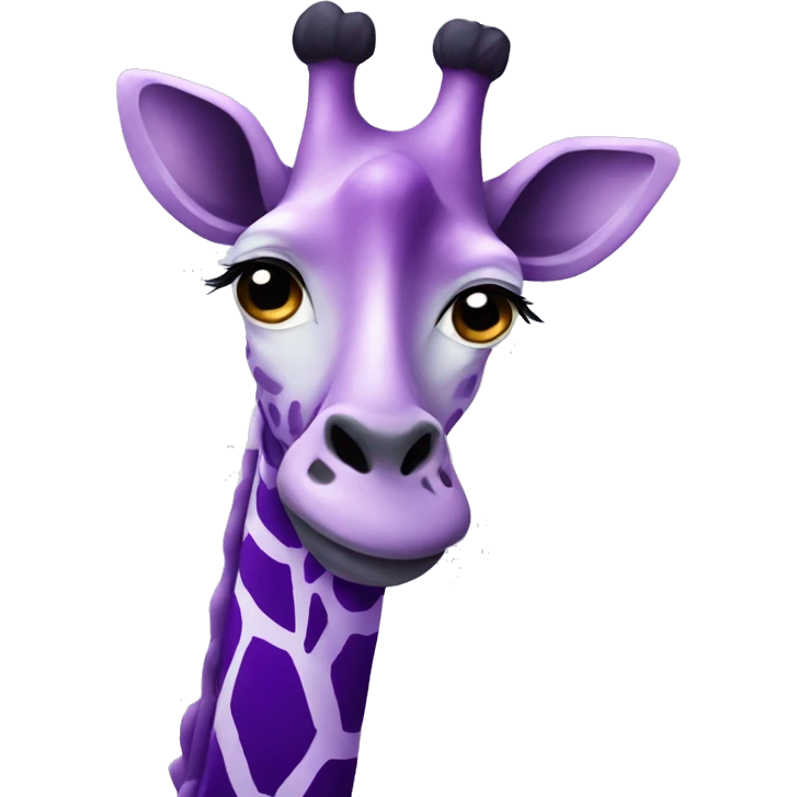 purple giraffe  emoji