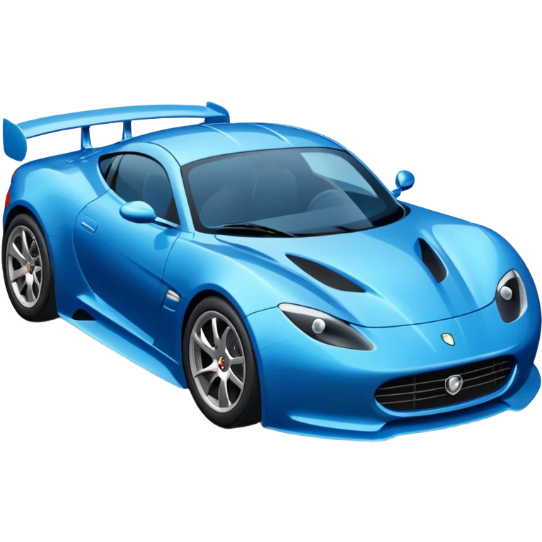 blue sports car emoji facing right emoji
