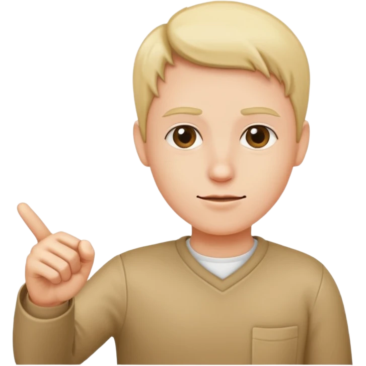 أريد ايموجي لإصبع السبابة موجه إلى الأمام emoji