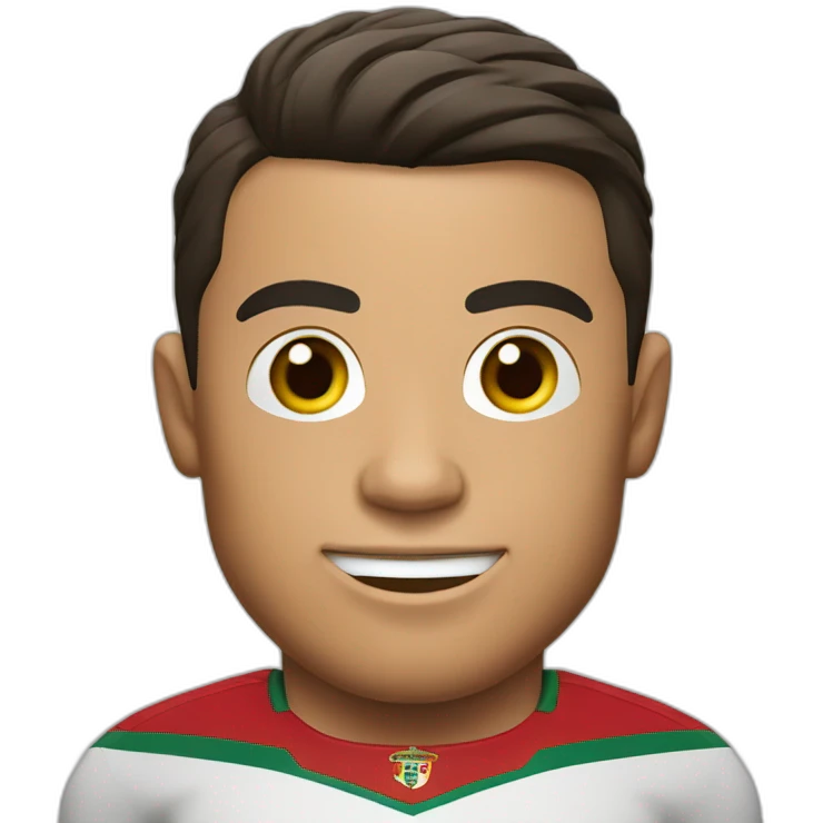 cristiano ronaldo with portugal jersey emoji