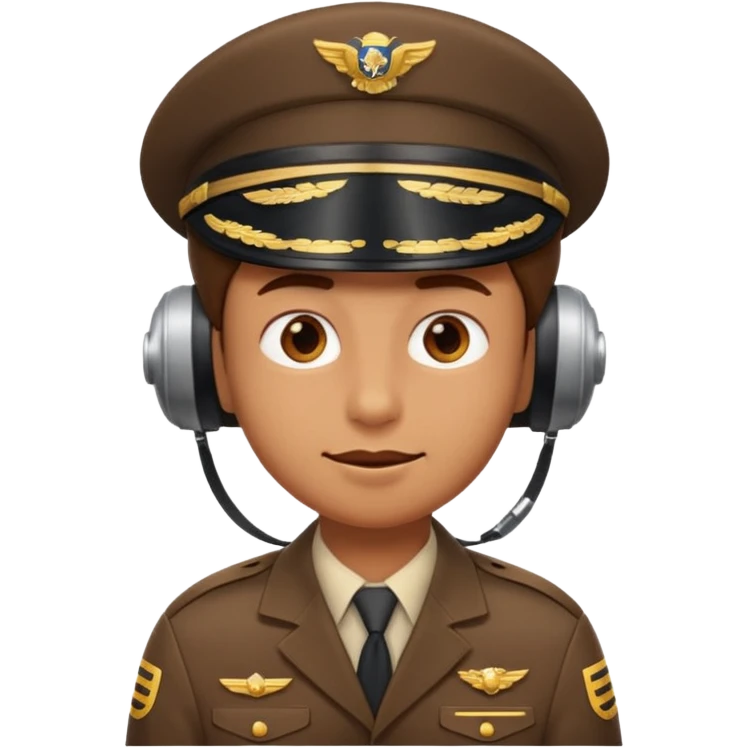 A pilot emoji character carefully inspecting something, as if “looking into it.” emoji