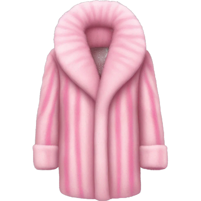 Luxurious Pink fur coat emoji