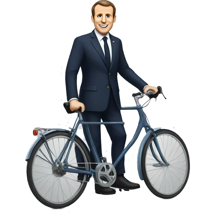 macron à vélo emoji