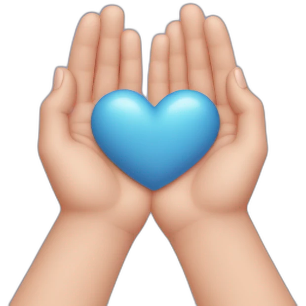heart in hands emoji