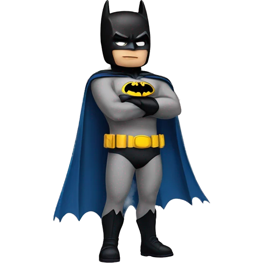 Batman giving flying kiss emoji