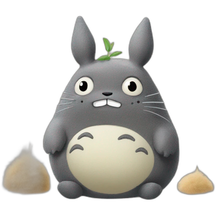 totoro dust bunnies emoji