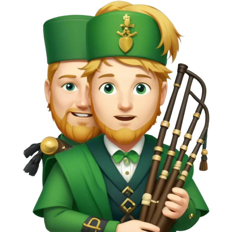 Green Bagpiper emoji