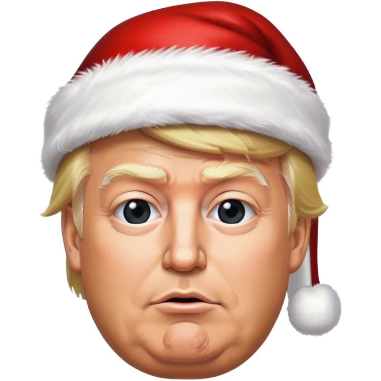 trump with santa hat emoji