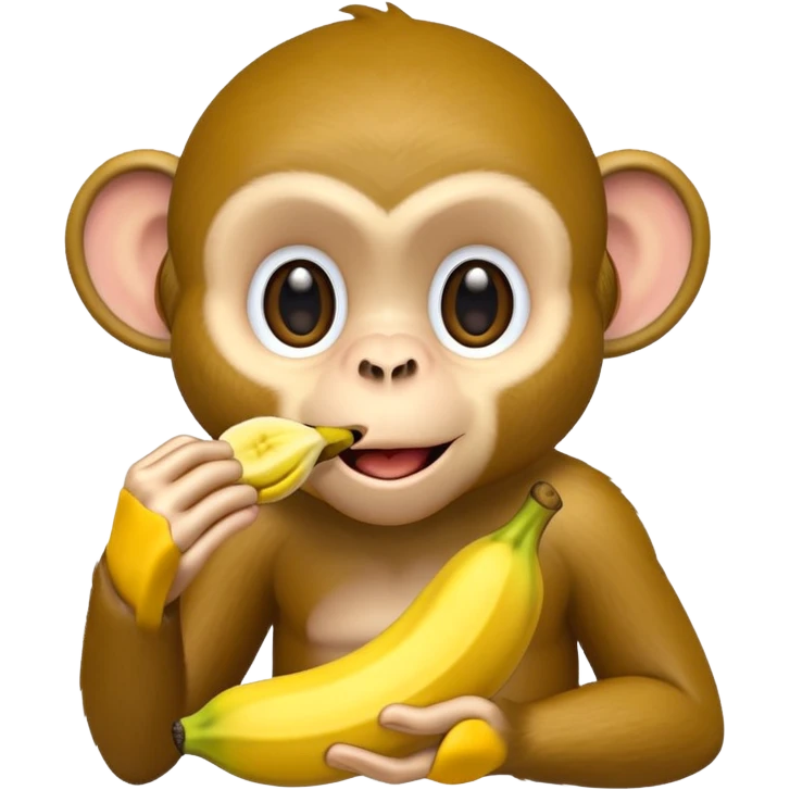 Monkey eating a banana  emoji