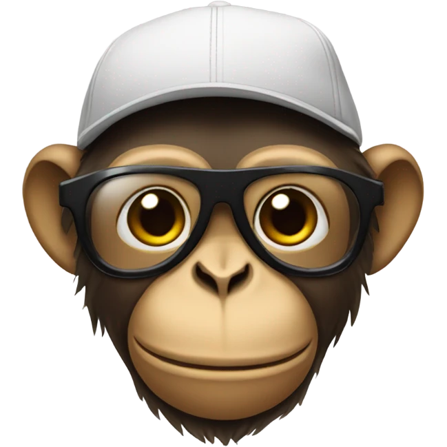 Monkey dressed like a rapper  emoji