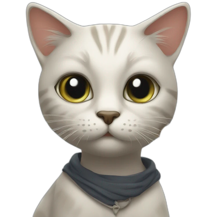 cat holding a sign with the inscription “Dima” emoji