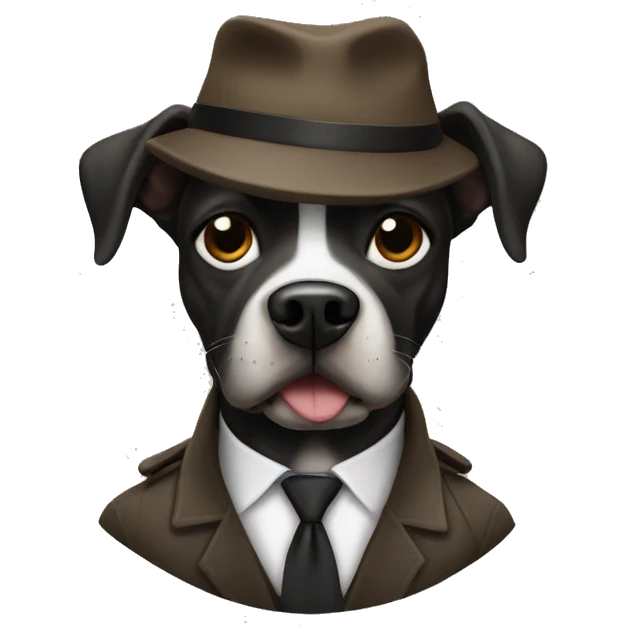 Dog being a gangster emoji