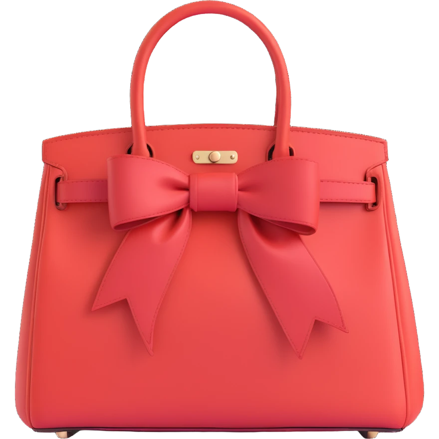 light pink birkin bag with bow emoji