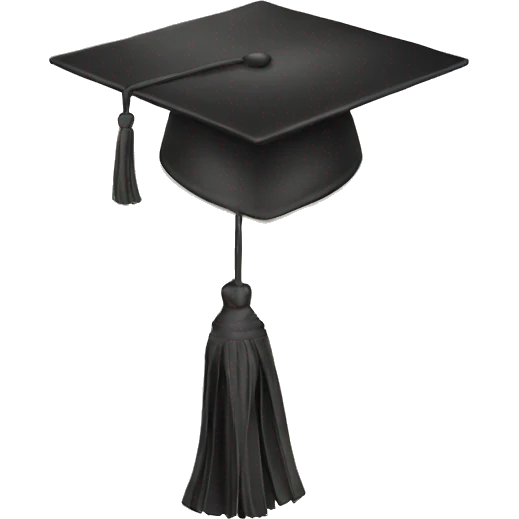 Mortarboard emoji