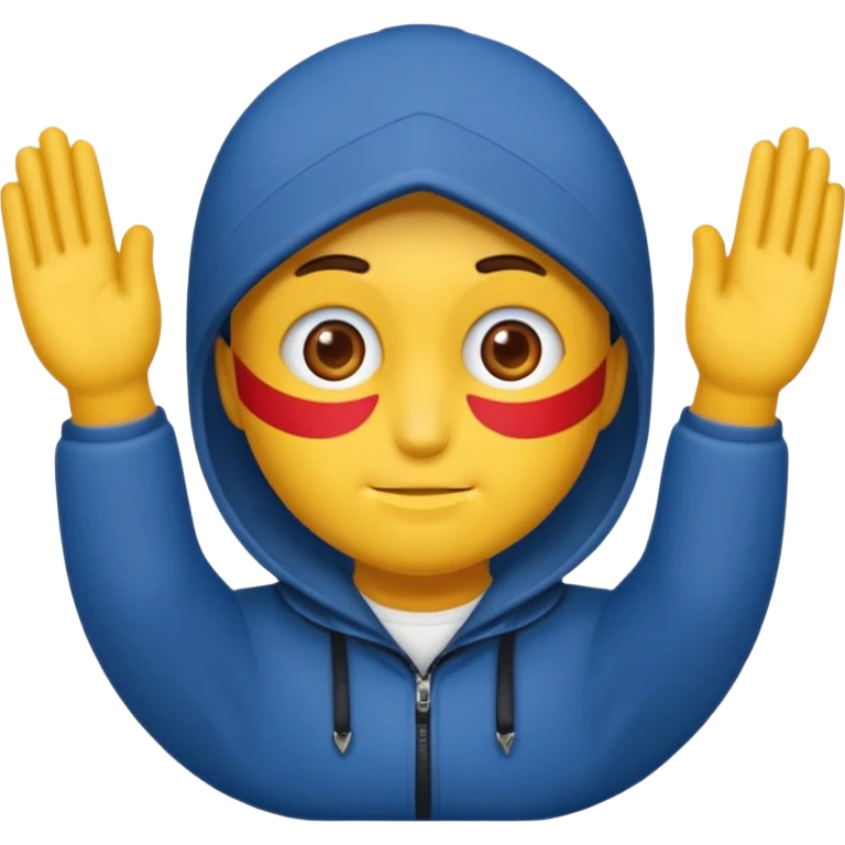 Красный воин мужчина во весь рост с топором в руках emoji