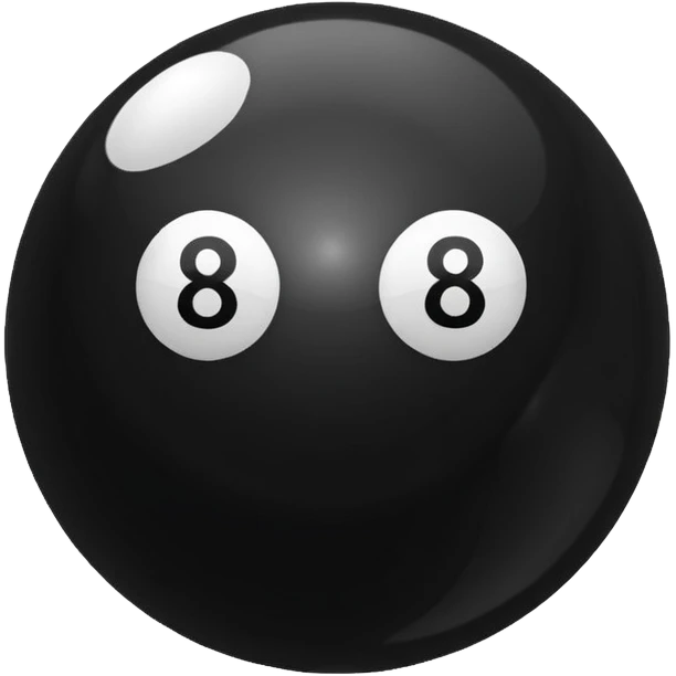 eight ball (billards) emoji