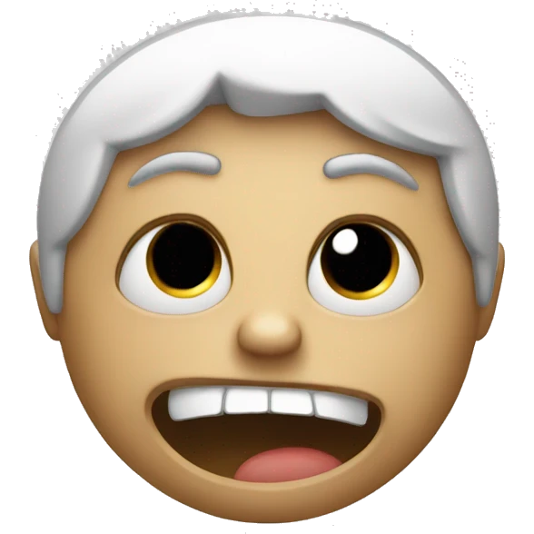 Freaky face emoji