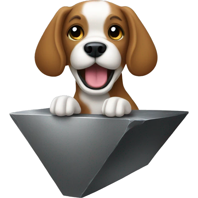 Anvil with dog jumping  emoji