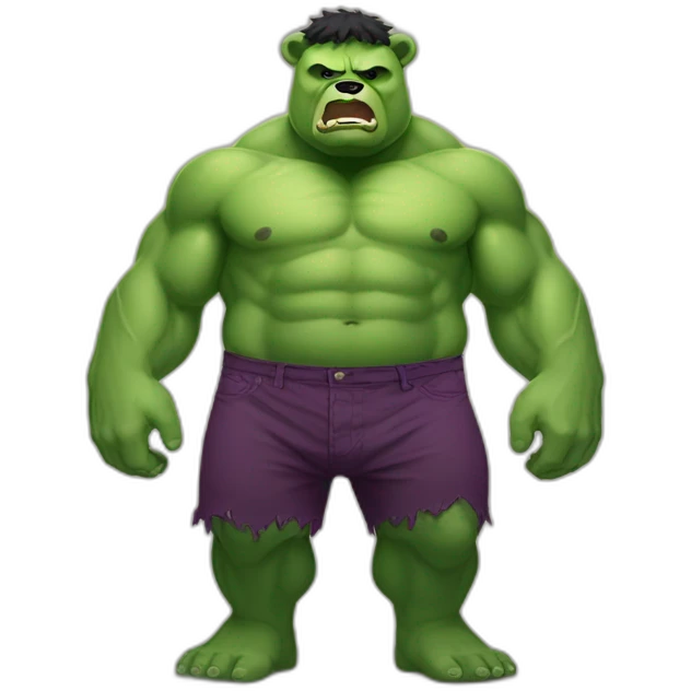 chubby hulk bear emoji