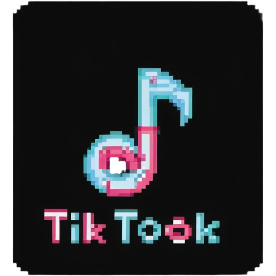 TikTok logo with musical note design emoji