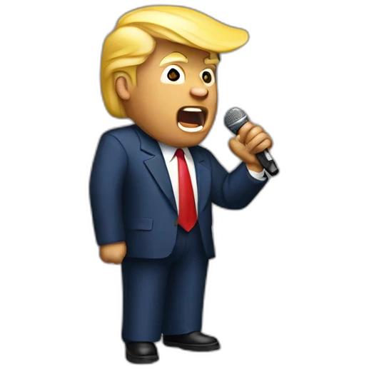 Donald Trump singing hip hop emoji