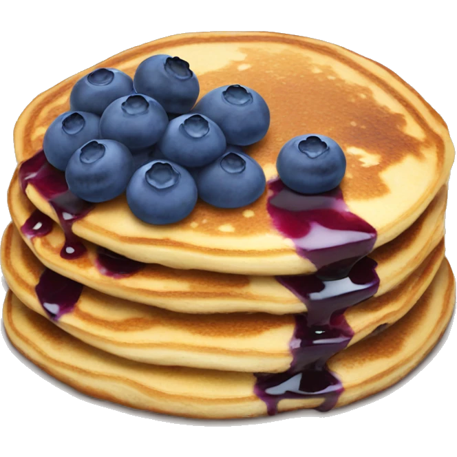Blueberry pancakes  emoji