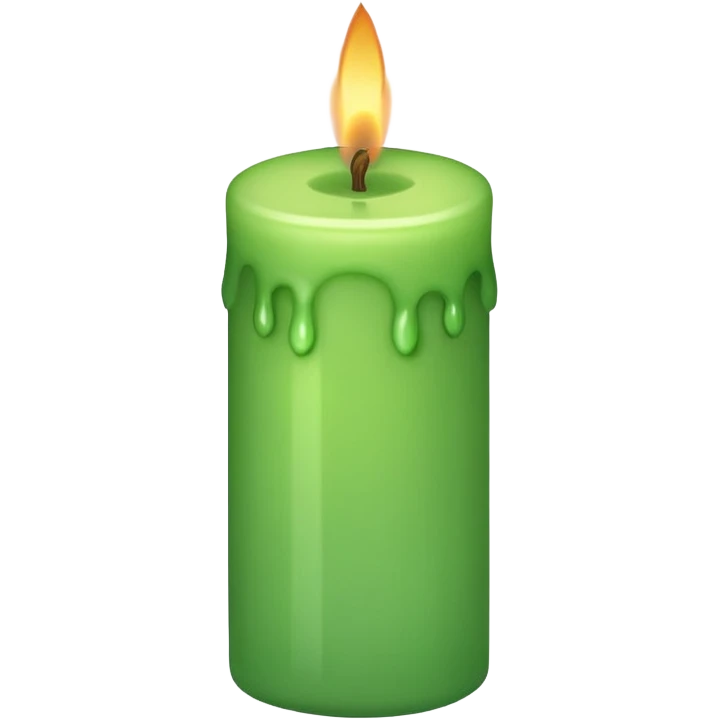 Yeşil mum emoji