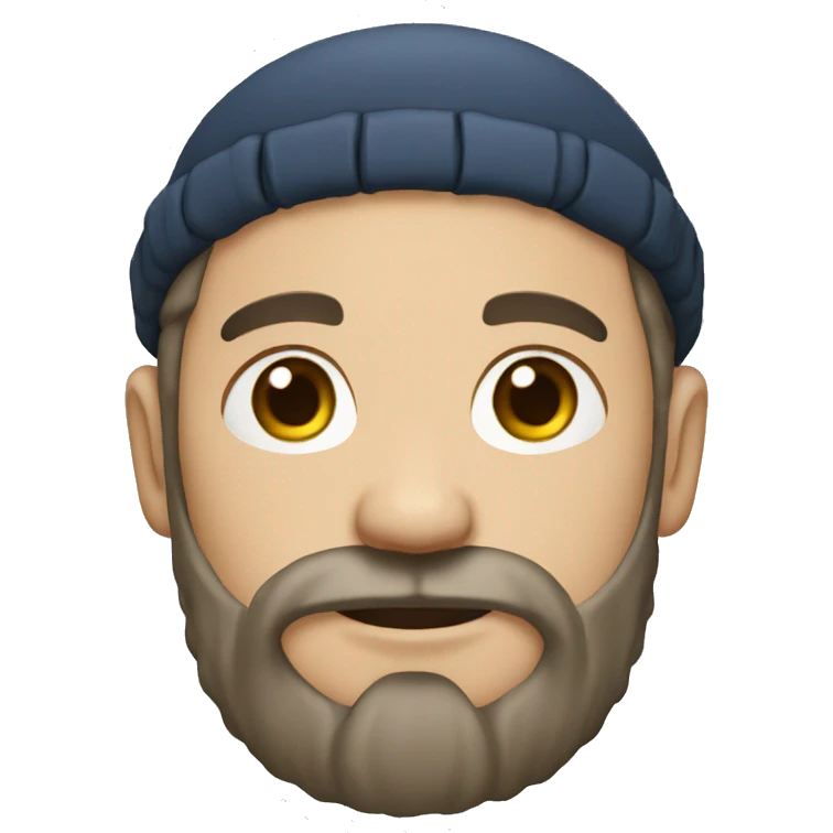 A white man with no beard and no mustache, with dread locks wearing a kippa emoji